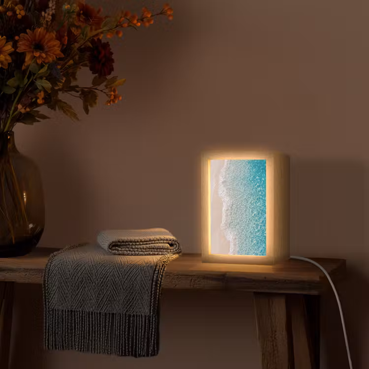 Lampe de table - Côtière - Sable - Bleue — 3