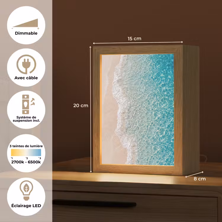 Lampe de table - Côtière - Sable - Bleue — 6