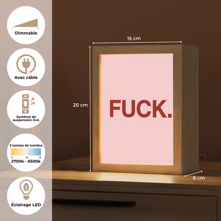 Lampe de table - Déclaration - Puissant - Rose — 6