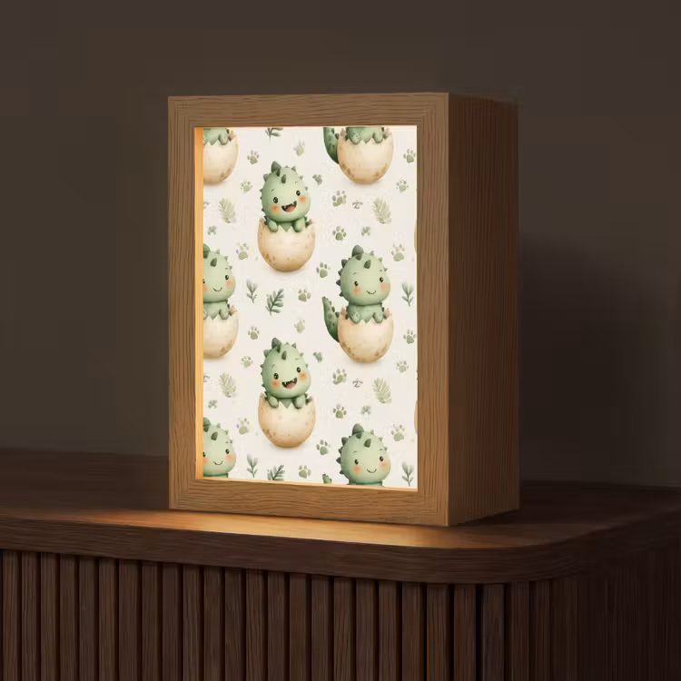 Lampe de table - Dino - Œufs - Vert — 1
