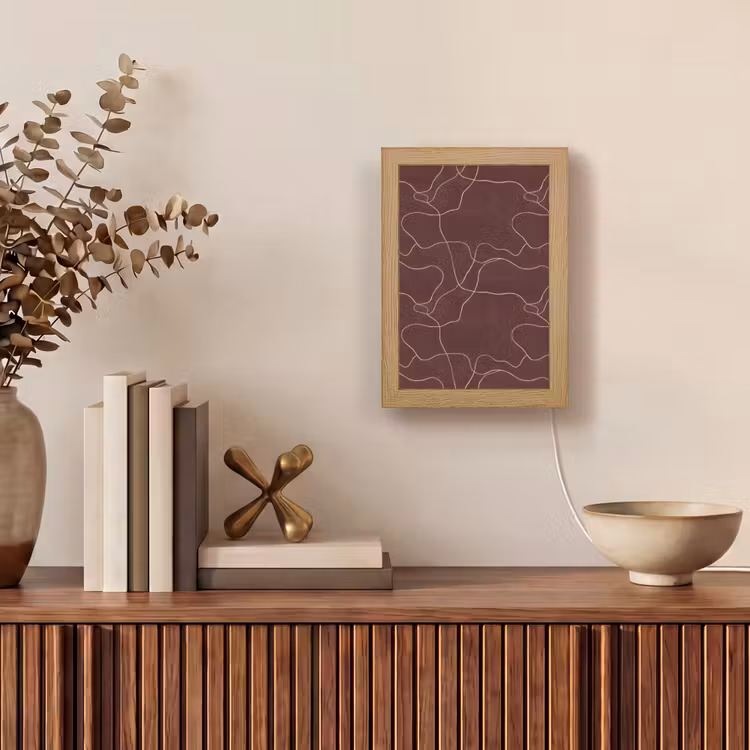Lampe de table - Abstrait - Moderne - Marron — 4
