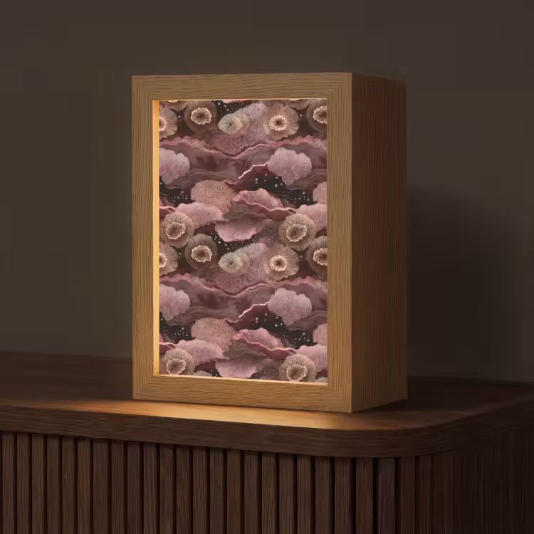 Lampe de table - Corail - Bio - Rose — 1