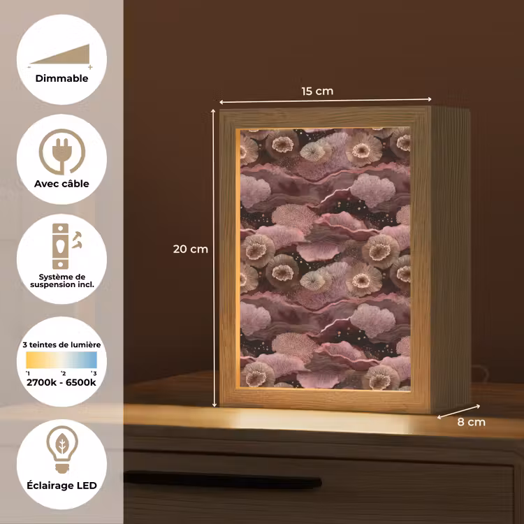 Lampe de table - Corail - Bio - Rose — 6