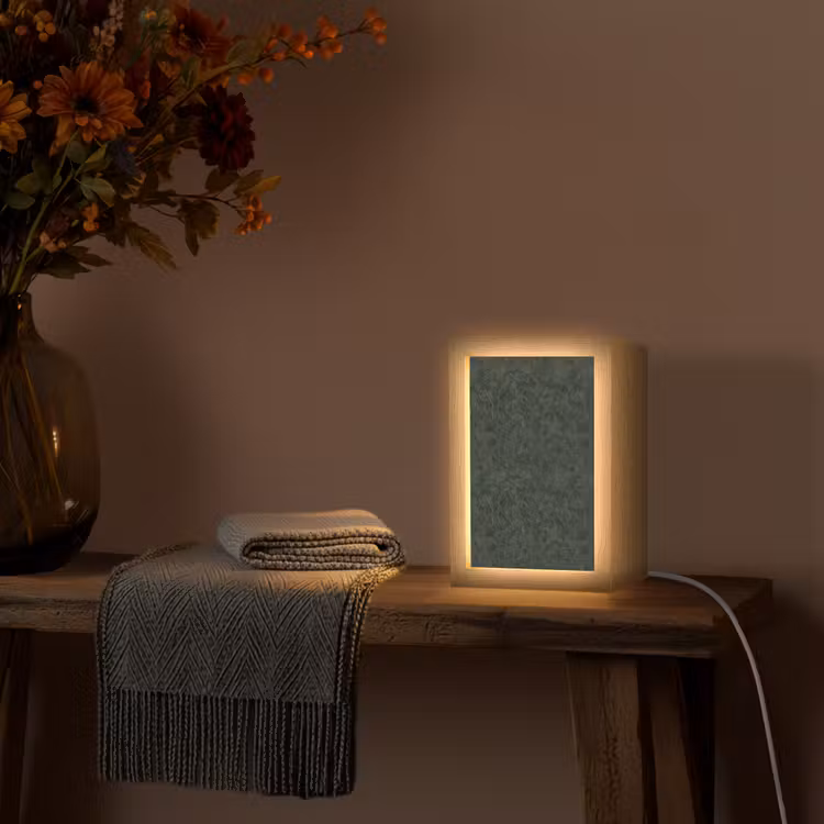Lampe de table - Fleurs - Lignes - Vert — 3