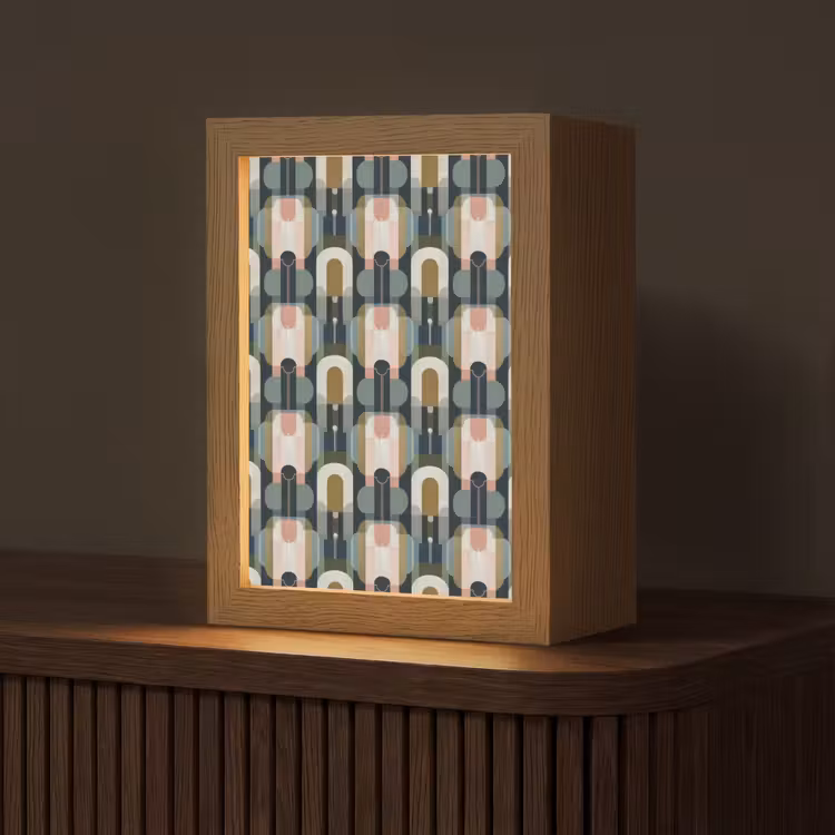 Lampe de table - Géographique - Moderne - Coloré — 1