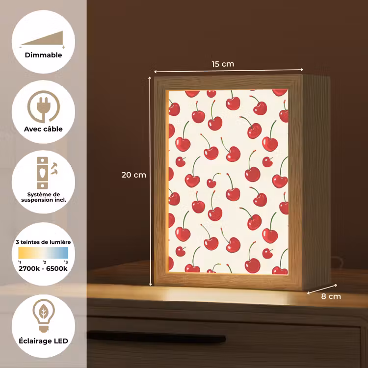 Lampe de table - Cherry - Minimalist - Red — 6