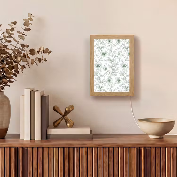 Lampe de table - Fleurs - Signées - Vertes — 4