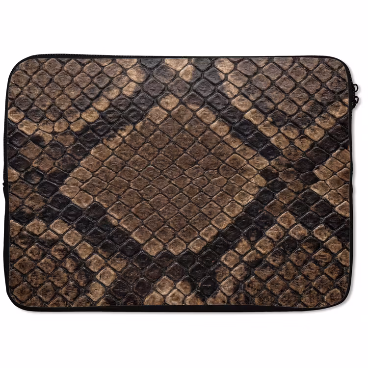 housse pour ordinateur portable - Python - Écailles - Bronze — 1