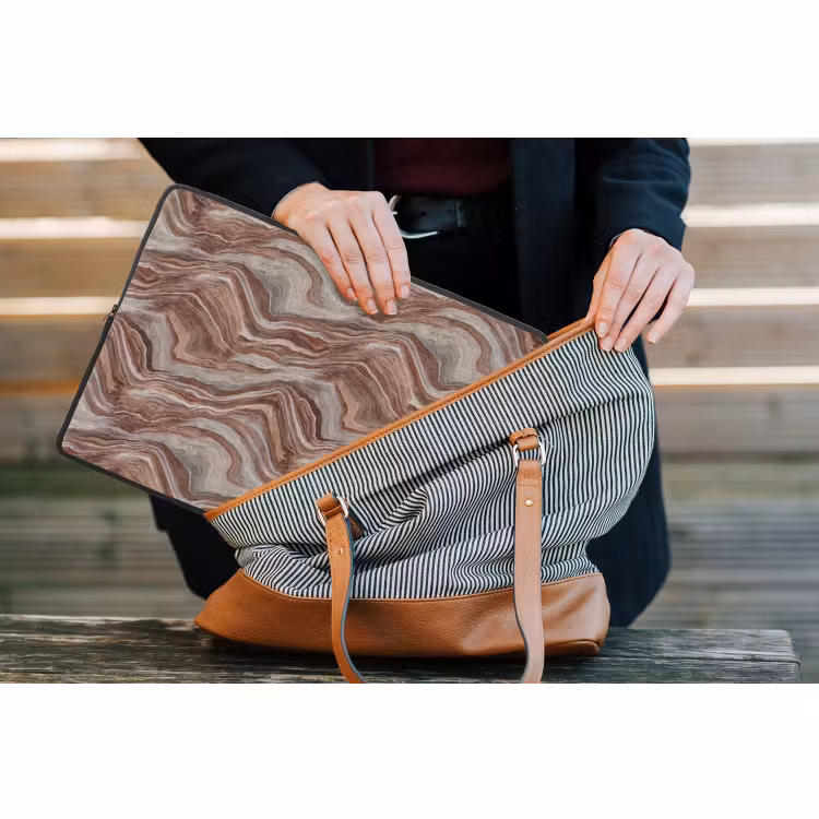 housse pour ordinateur portable - Motif - Grès - Travertin — 4