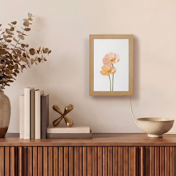 Lampe de table - Coquelicots - Botanique - Rose — 4