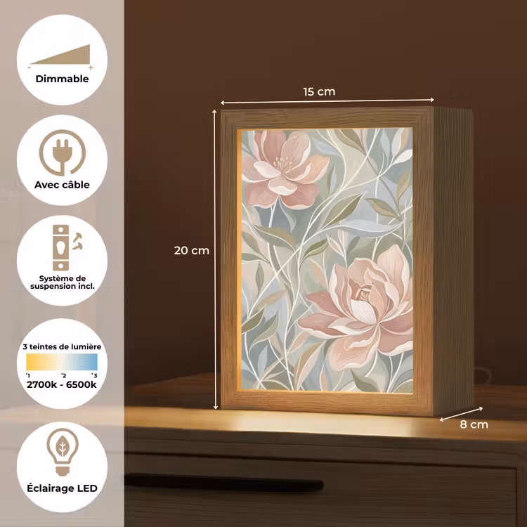 Lampe de table - Elégant - Romantique - Rose — 6