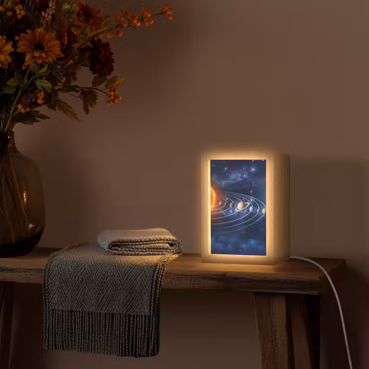Lampe de table - Espace - Système solaire - Bleu — 3