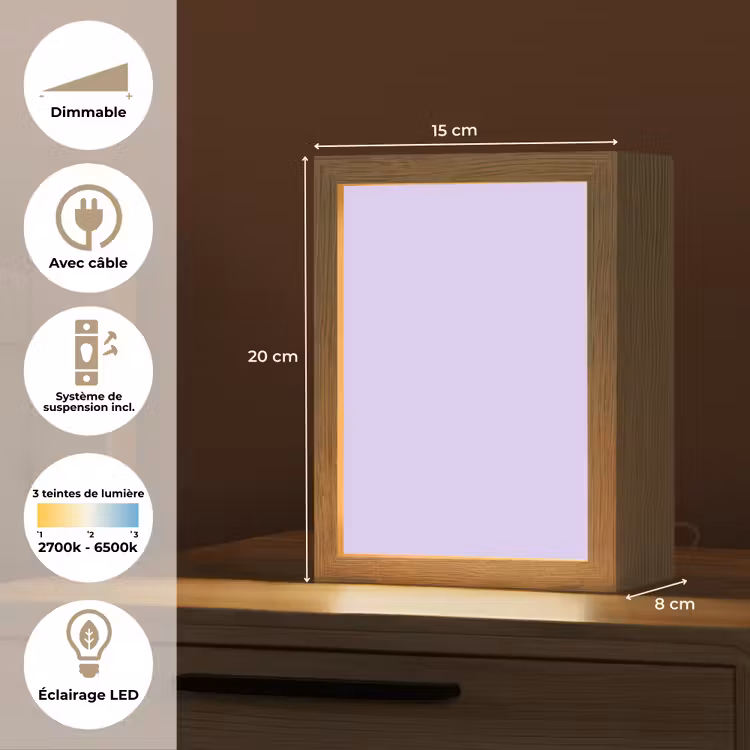 Lampe de table - Clair - Orchidée - Violet — 6