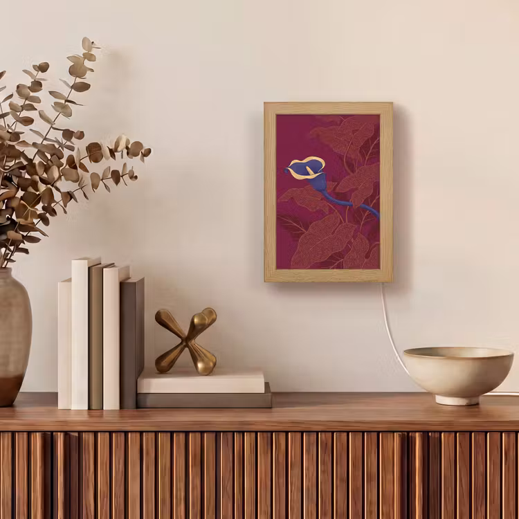 Lampe de table - Fleurs - Moderne - Violet — 4