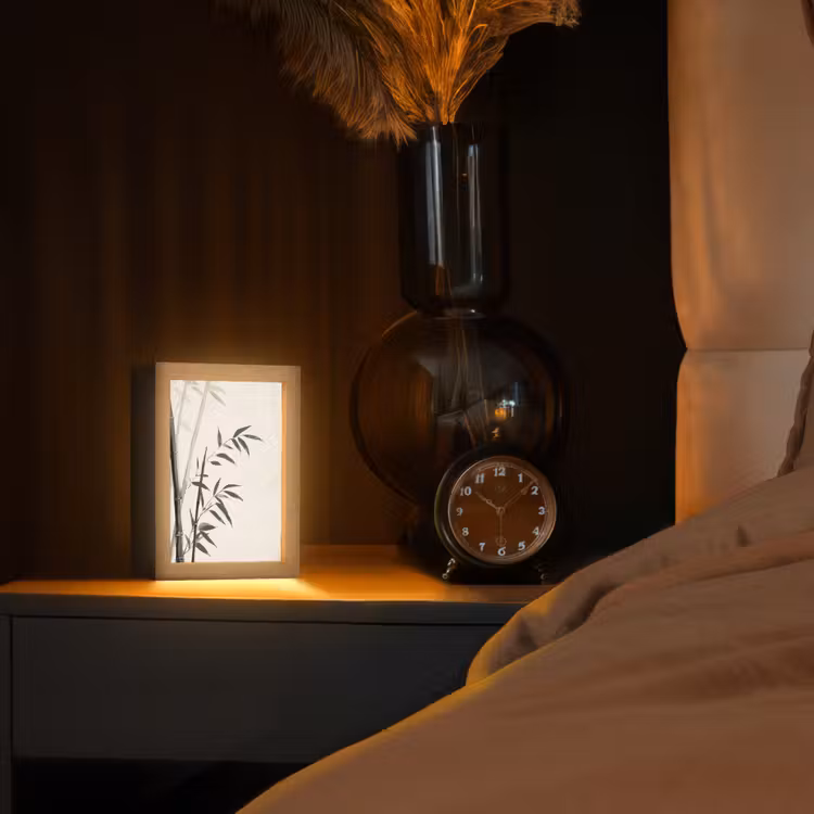 lampe de table - Japandi - Bambou - Beige — 2
