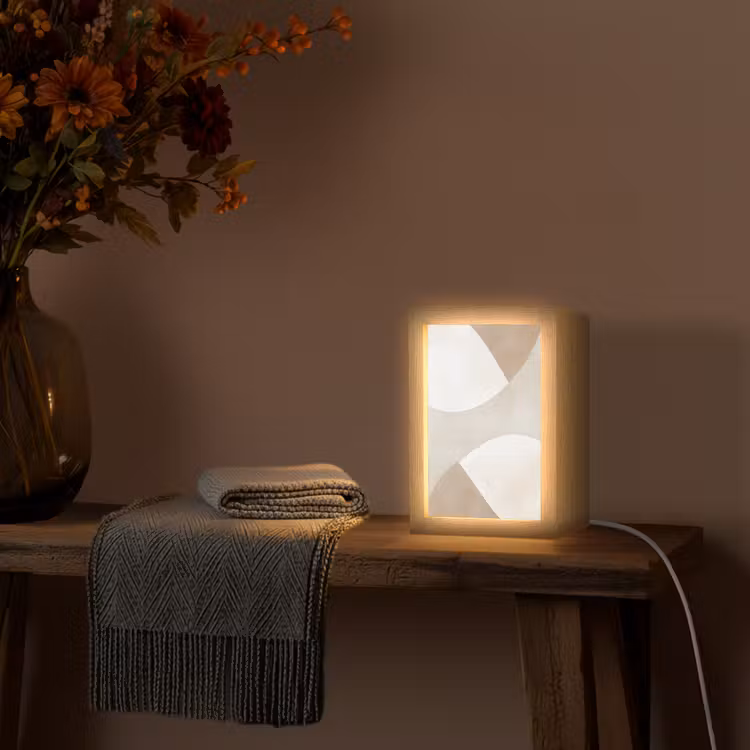 lampe de table - Marron - Japandi - Abstrait — 3