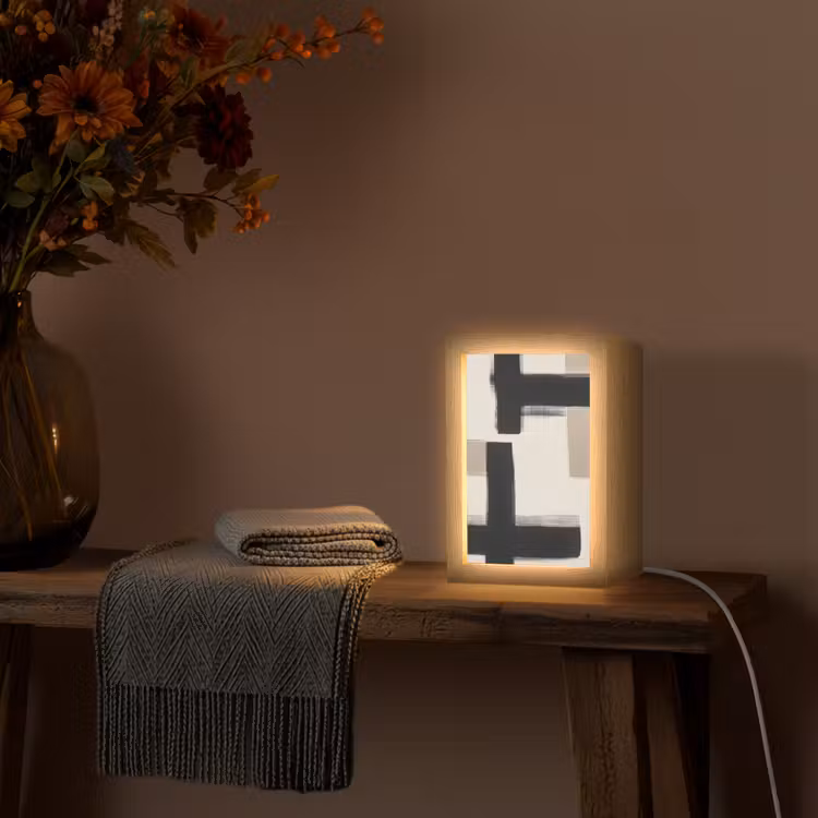 lampe de table - Noir - Abstrait - Japandi — 3