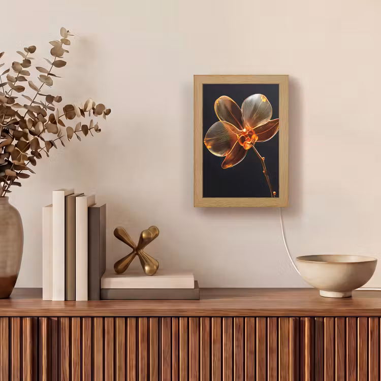 lampe de table - Orchidée - Transparent - Fleur — 4