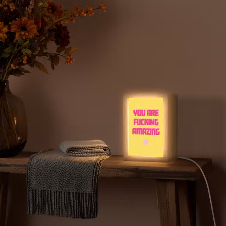 lampe de table - Jaune - Valentin - Texte — 3