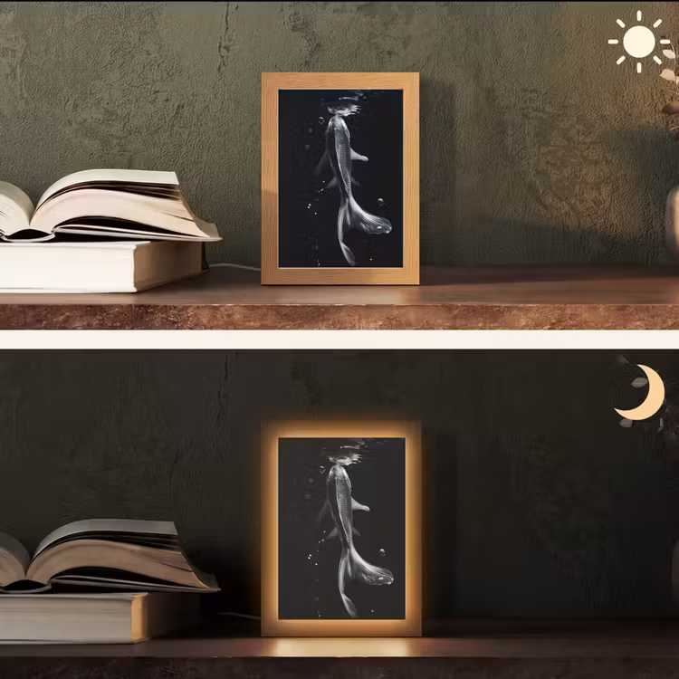 lampe de table - Koi - Poisson - Eau - Noir — 5