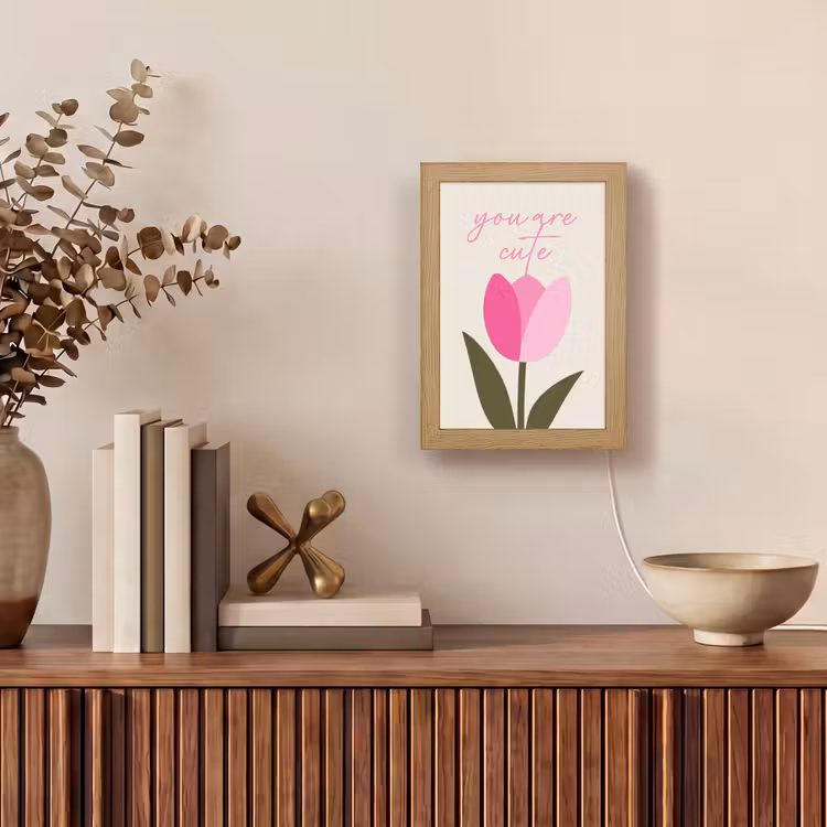 lampe de table - Tulipe - Rose - Valentin - Fleur — 4