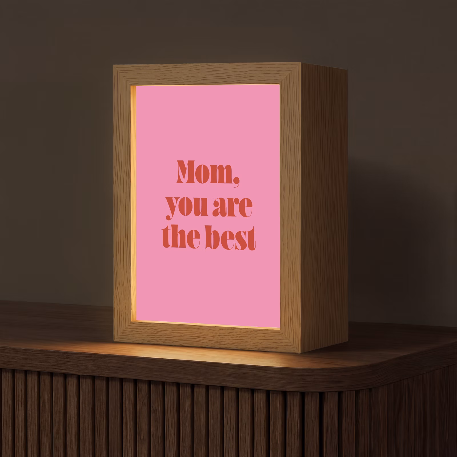 lampe de table - Mère - Message - Rose — 1