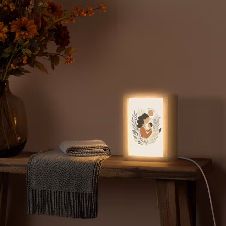 lampe de table - Illustration - Citation - Mère — 3