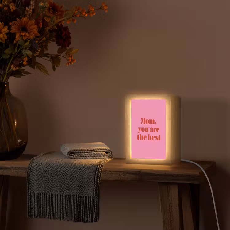 lampe de table - Mère - Message - Rose — 3