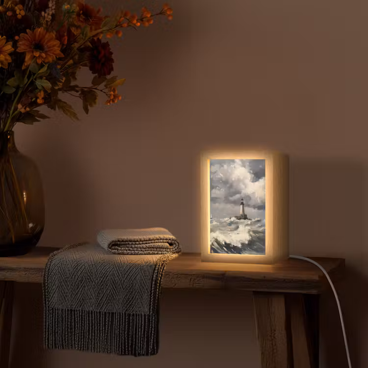 lampe de table - Phare - Vagues - Tempête — 3
