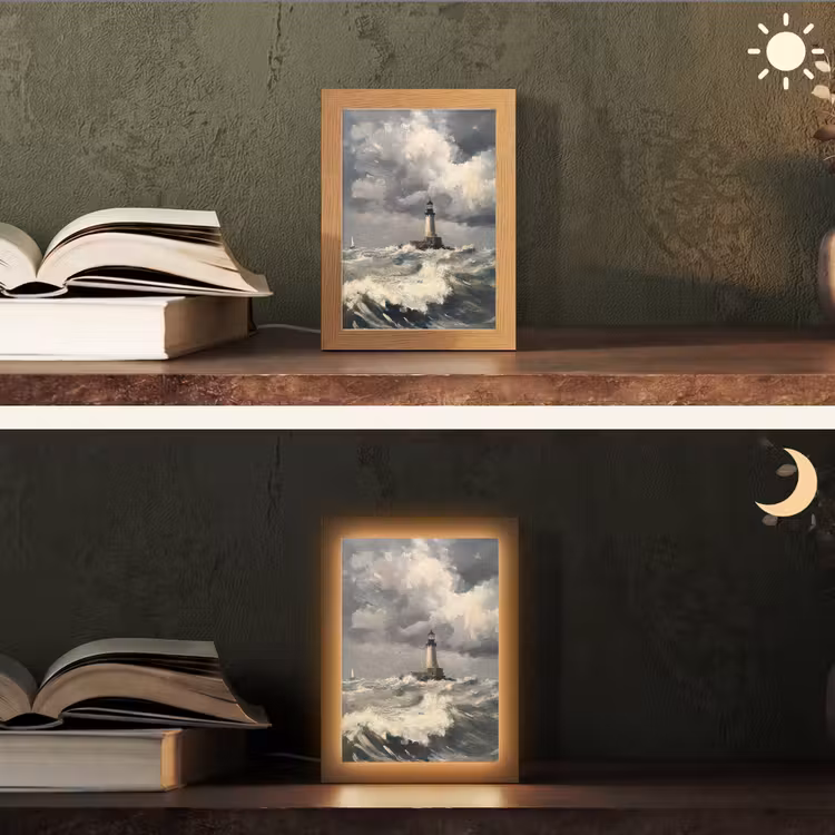 lampe de table - Phare - Vagues - Tempête — 5