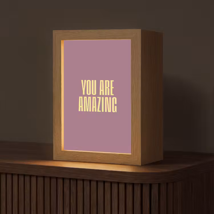lampe de table - Texte - Pourpre - Incroyable — 1