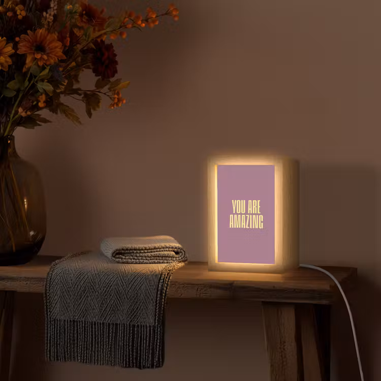 lampe de table - Texte - Pourpre - Incroyable — 3