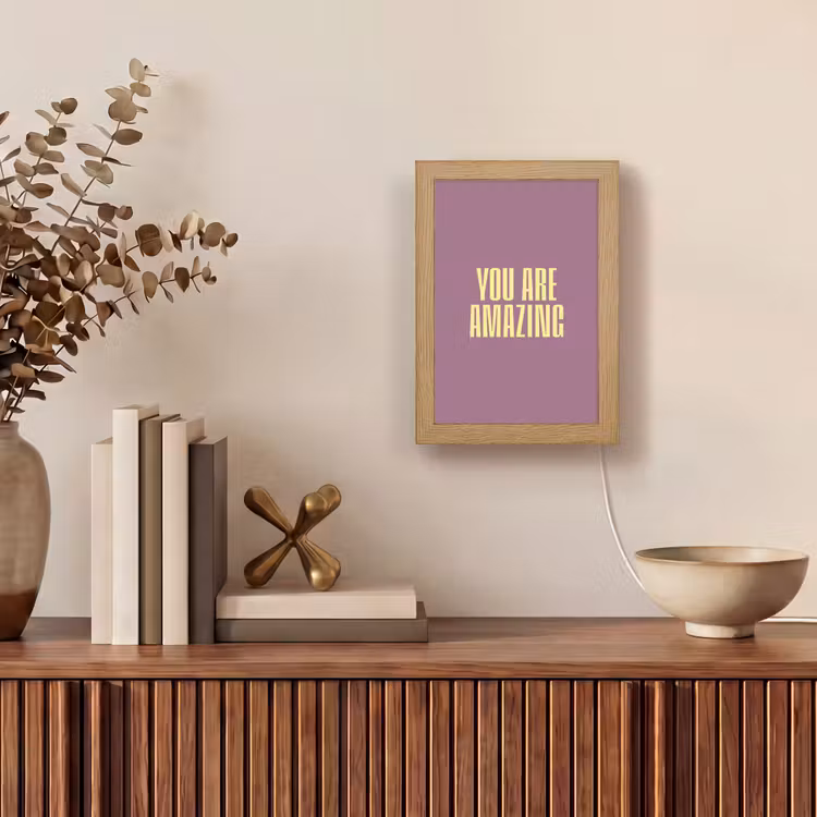 lampe de table - Texte - Pourpre - Incroyable — 4