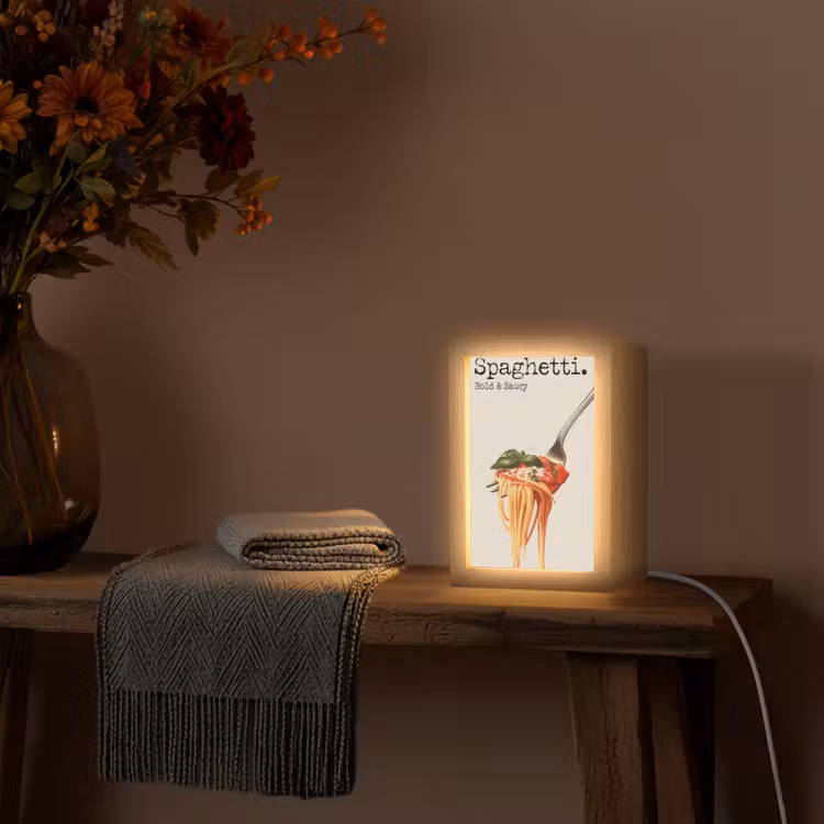lampe de table - Spaghetti - sauce tomate - parmesan — 3
