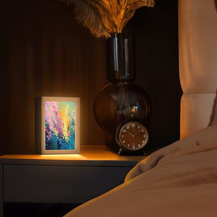 lampe de table - Rêveuse - fleurs allongées — 2