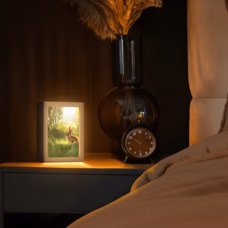 lampe de table - Lapin - Soleil - Forêt — 2