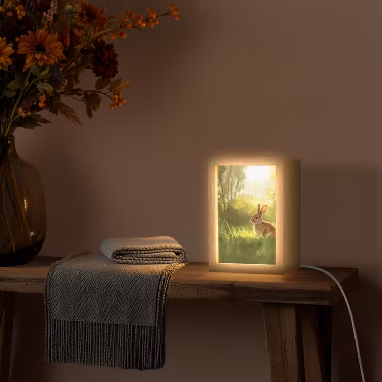 lampe de table - Lapin - Soleil - Forêt — 3