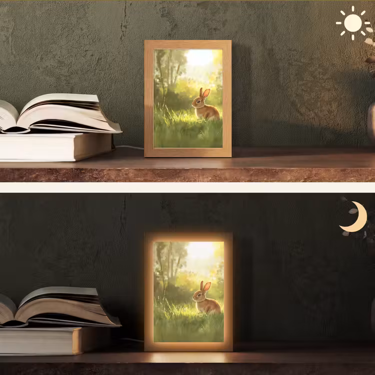 lampe de table - Lapin - Soleil - Forêt — 5