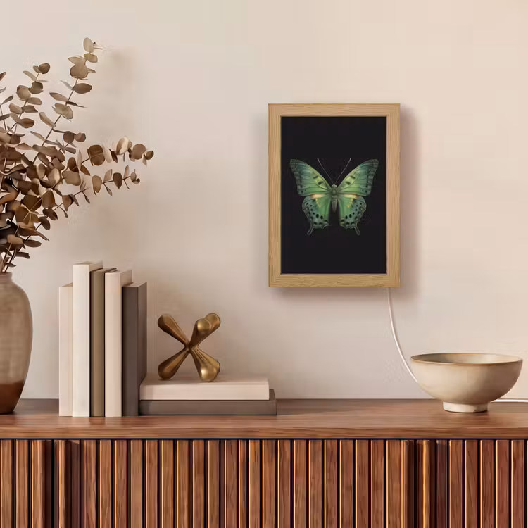 lampe de table - Papillon - Vert - Profondeur — 4