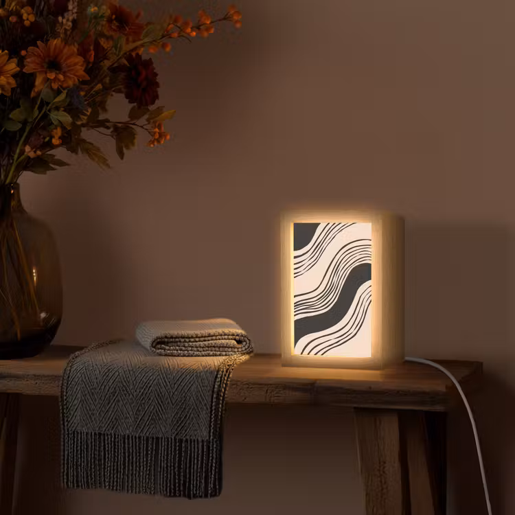 lampe de table - Vagues - Noir - Sable — 3