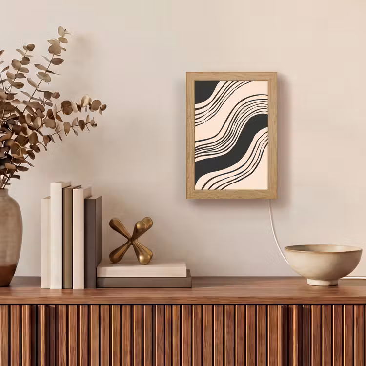 lampe de table - Vagues - Noir - Sable — 4