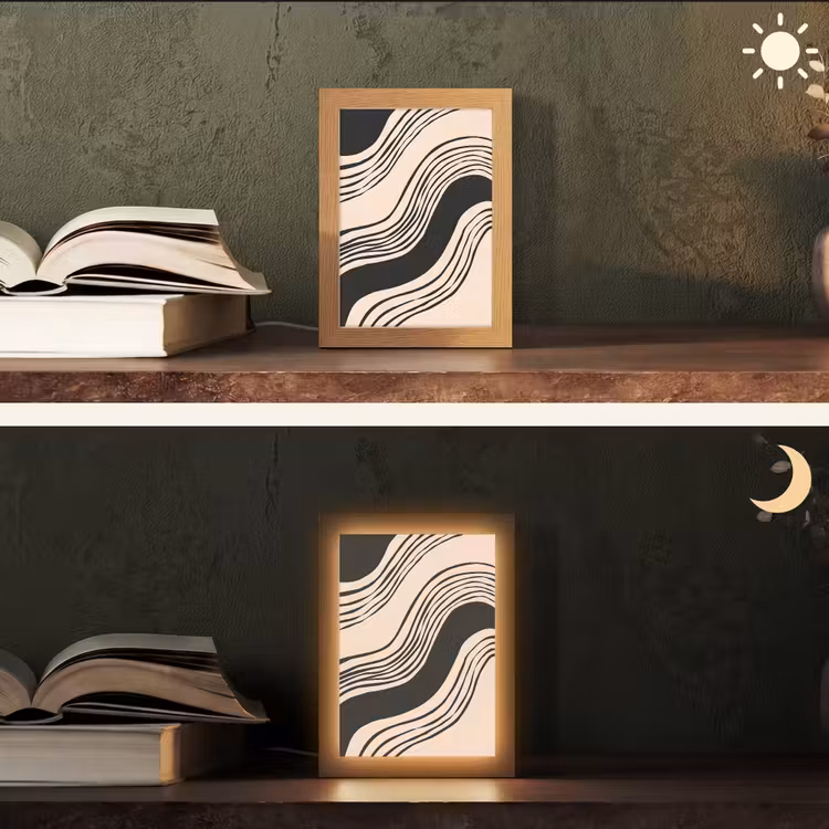 lampe de table - Vagues - Noir - Sable — 5