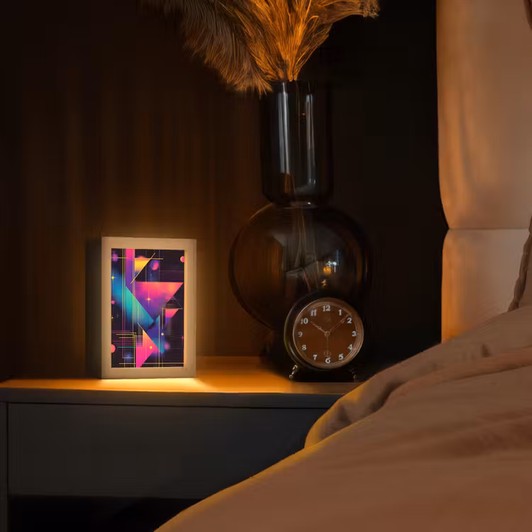 lampe de table - Triangles - Cercles - Abstrait - Étoiles — 2