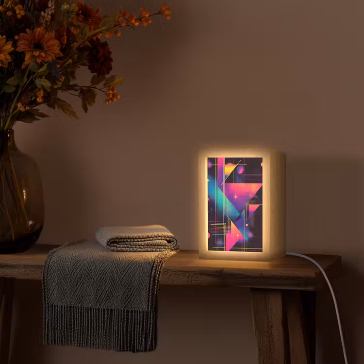 lampe de table - Triangles - Cercles - Abstrait - Étoiles — 3
