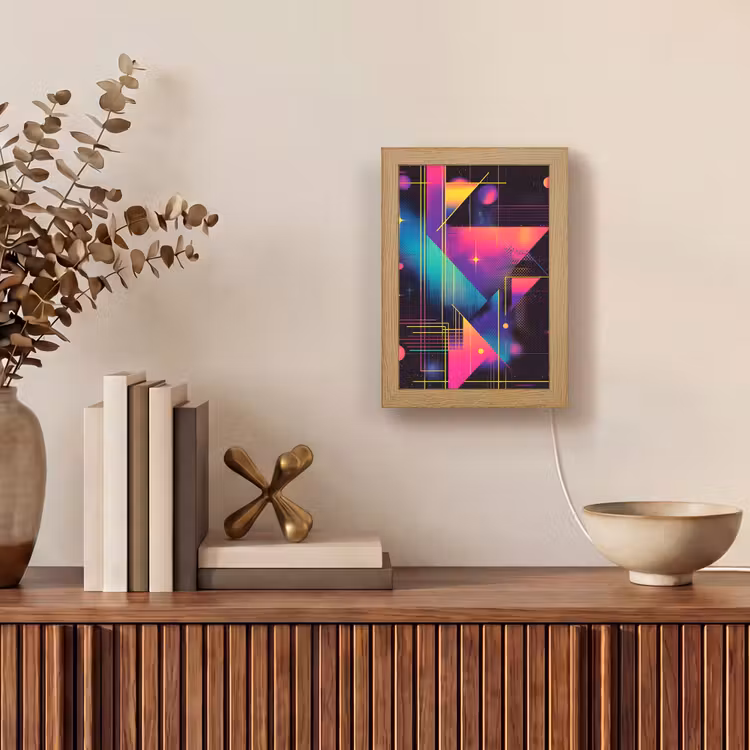 lampe de table - Triangles - Cercles - Abstrait - Étoiles — 4
