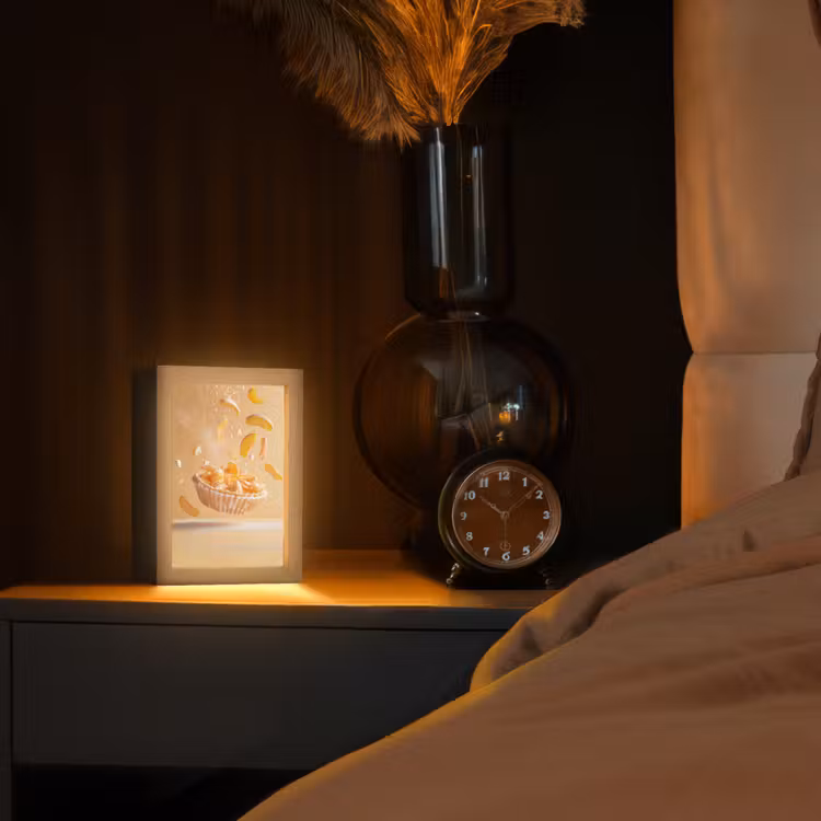 lampe de table - Pêche - Aliments - Gâteau - Orange — 2