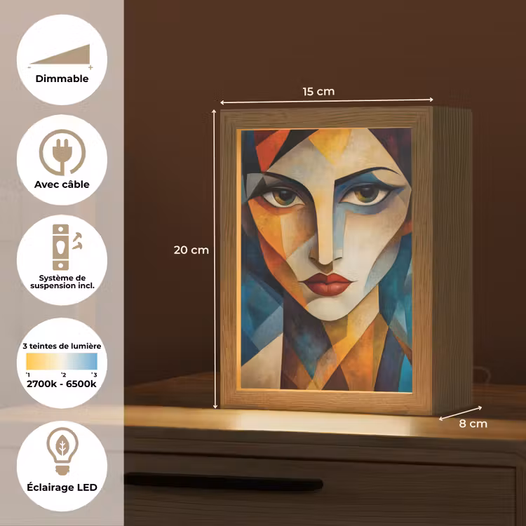 lampe de table - Portrait - Abstrait - Formes — 6