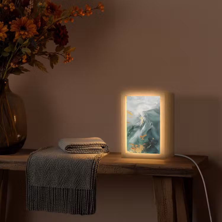 lampe de table - Vert - Moderne - Marbre - Abstrait — 3