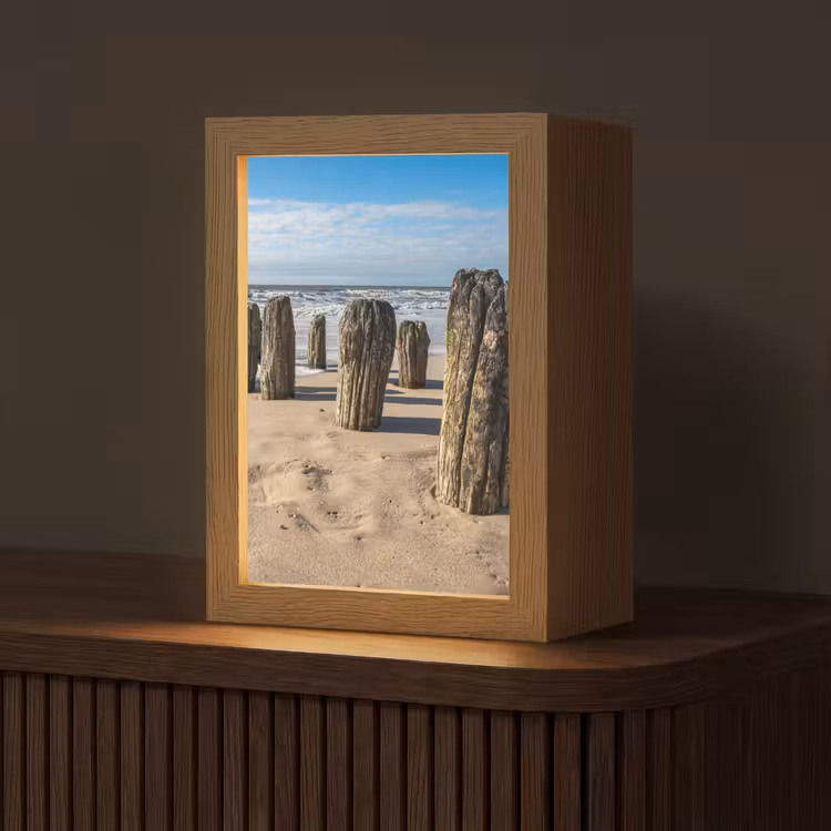 Lampe de table - Sable - Plage - Pôle - Eau - Été — 1