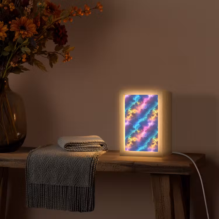 Lampe de table - Tempête - Éclair - Arc-en-ciel — 3